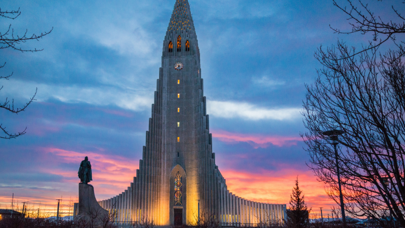 Hallgrímskirkja Cathedral Reykjavík, Iceland